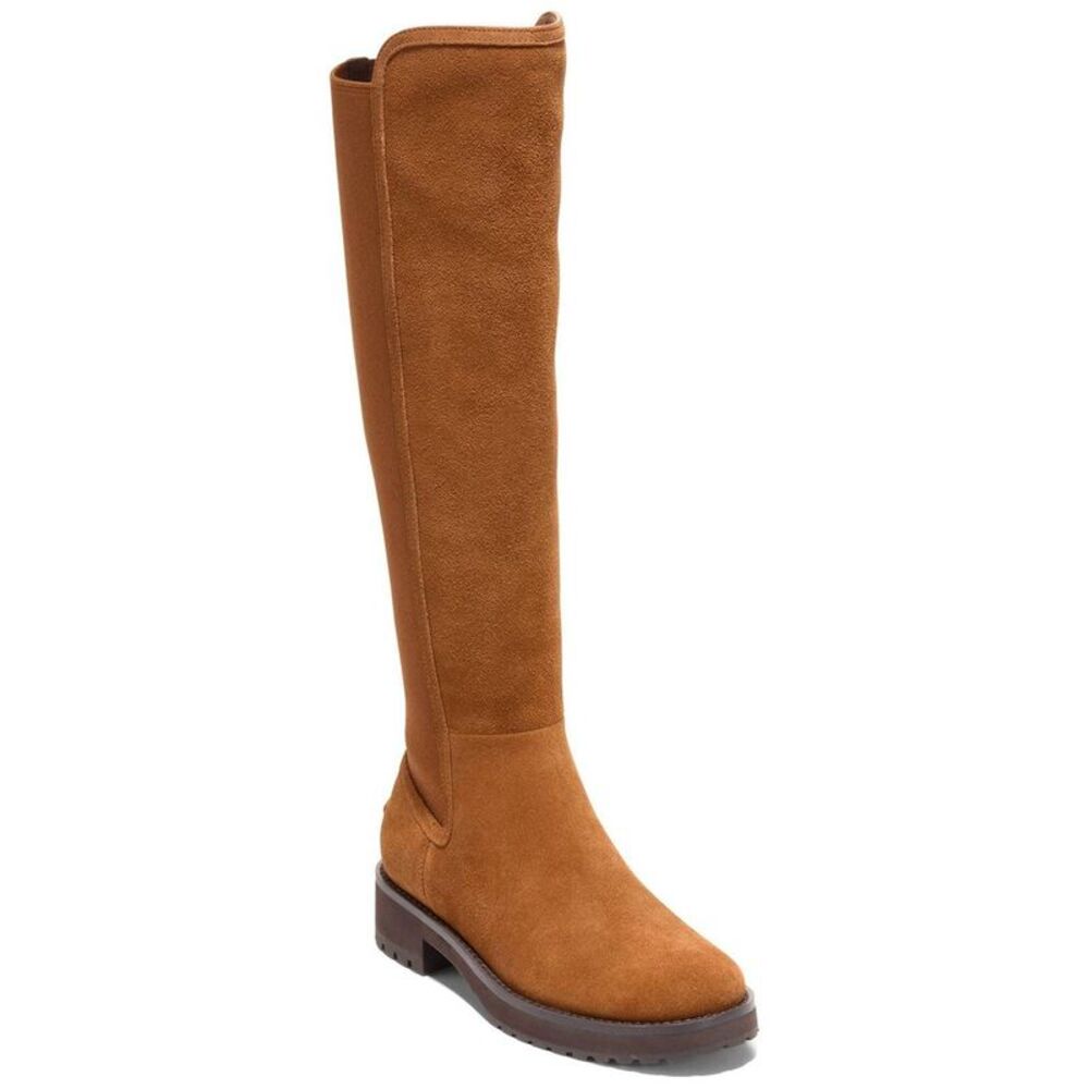 Cole Haan Lyndon Waterproof Suede Boot, Tan